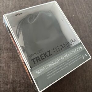 AfterShokz Trekz Titanium Wireless Bone Conduction Headphones - Black